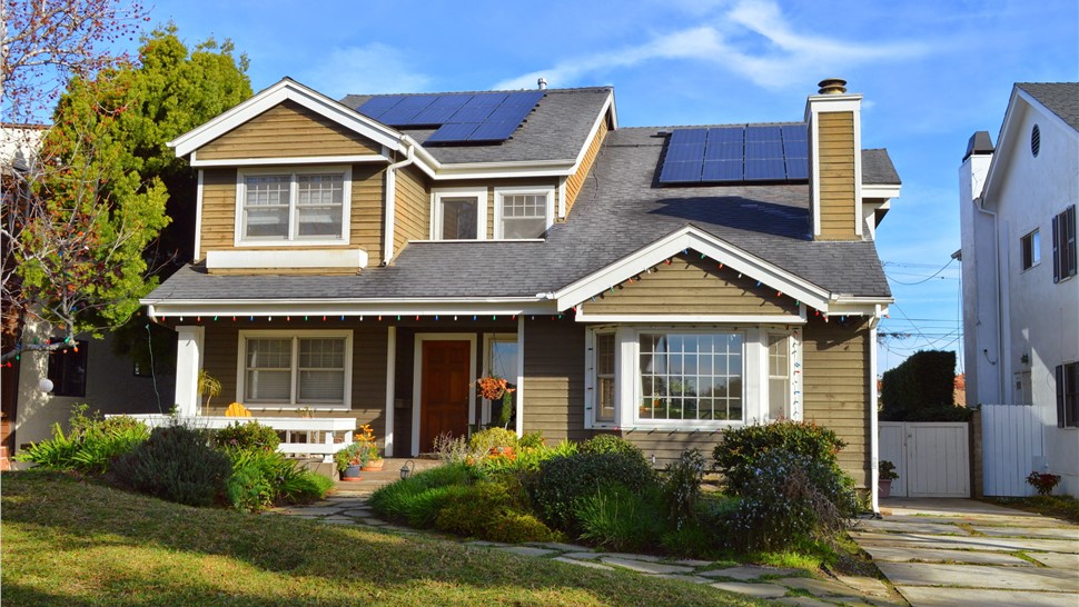 Solar panels professionally installed on a residential home in Dallas, TX
